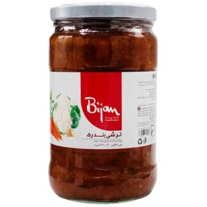 بیژن ترشی شیشه بندری 670گرمی