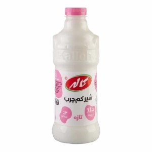 کاله شیر کم چرب بطری 1ل