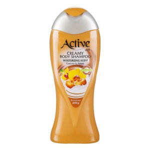 اکتیو شامپو بدن کرمی کارامل 400گرمی