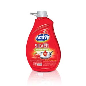 اکتیو مایع ظرفشویی سیلور 2000 گرمی قرمز