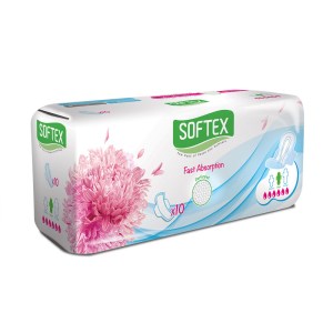 سافتکس نواربهداشتی بالدار فلاف بزرگ 10عددی بارویه مشبک