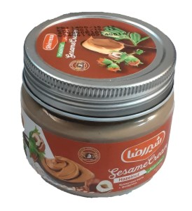 شیررضا کرم کنجد فندوقی 200 گرم