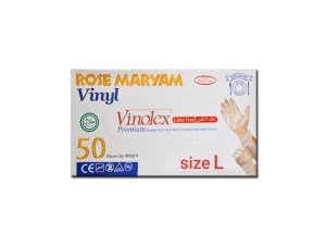 رزمریم دستکش وینولکس 50عددی سایز L