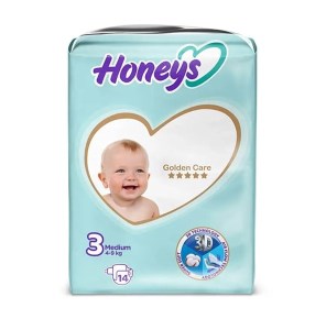 هانیز پوشک بچه سایز 3(14عددی)