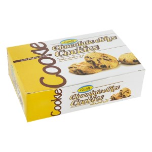 گرجی کوکی با تکه های شکلات جعبه