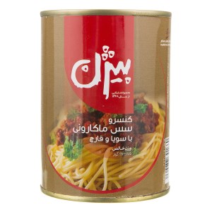 بیژن کنسرو مایه ماکارونی با سویا و قارچ 380گرم
