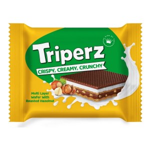 زر ماکارون تریپرز فندق روکش شکلات شیری