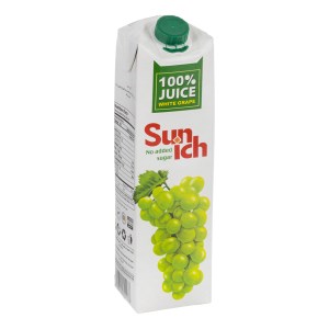 سن ایچ آب انگور سفید یک لیتری تتراپک