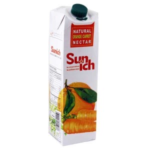 سن ایچ نکتار پرتقال هویج یک لیتری تتراپک