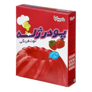 شیبابا پودر ژله توت فرنگی 100گ
