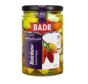 بدر ترشی فلفل رنگین کمان 350گرم