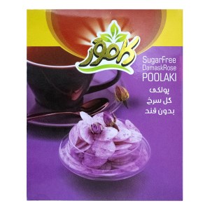 کامور پولکی گل سرخ بدون قند 150گرم