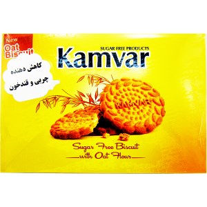 کامور بیسکویت یولاف بدون قند و رژیمی 450گرم