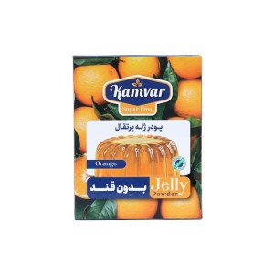 کامور پودر ژله پرتقال بدون قند و رژیمی