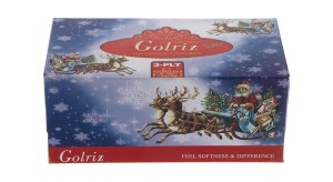 گلریز دستمال 300 گلدار بابانوئل و آکواریوم