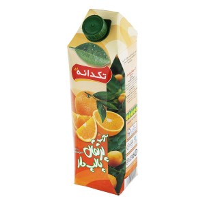 تکدانه آبمیوه پرتقال پالپ دار 1 لیتری
