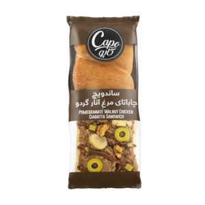 کاله ساندویج چاپاتای مرغ انار گردو