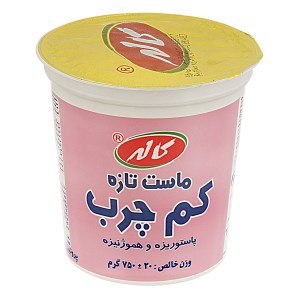 کاله ماست تازه کم چرب750 گ تابستان