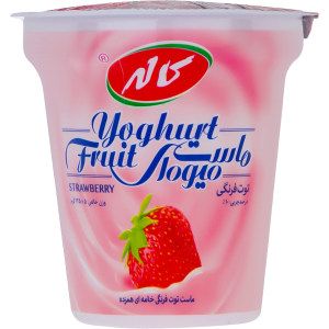 کاله ماست میوه ای توت فرنگی 125گرم
