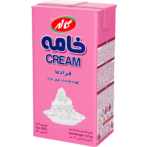 کاله خامه پاکتی125گرمی تتراپک