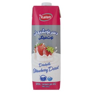 دسر نوشیدنی توت فرنگی یک لیتری