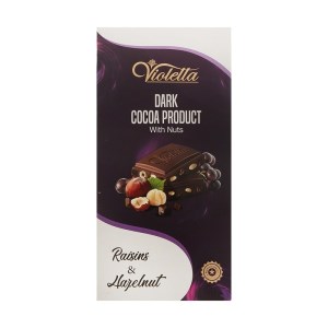 فرمند تابلت ویولتا مغز فندق وکشمش 80 گرم