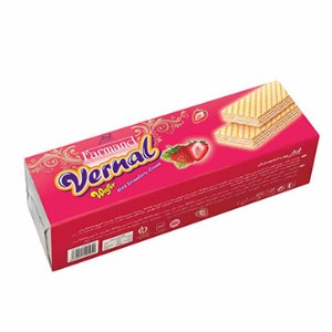 ویفر توت فرنگی ورنال 160 گرم