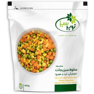 نوبر سبز مخلوط سبزیجات 400 گرم