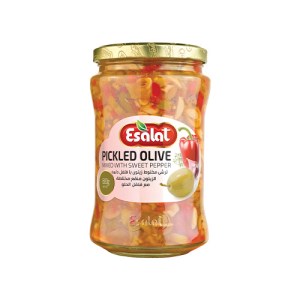 اصالت ترشی مخلوط زیتون با فلفل دلمه