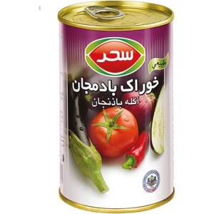 سحر خوراک بادمجان شیشه 375 گرم