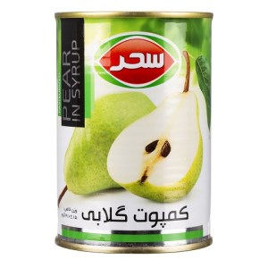 سحر کمپوت گلابی قوطی 430 گرم