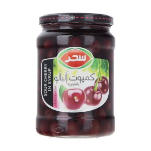 سحر کمپوت آلبالو شیشه 670گرم