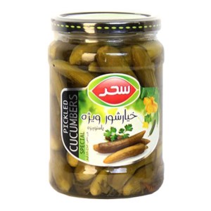 سحر خیار شور ویژه شیشه 640 گرم