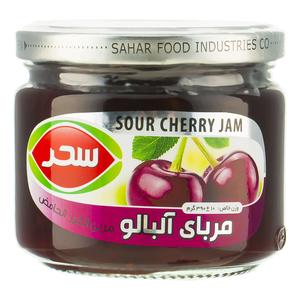 سحر مربا آلبالو شیشه 390 گرم