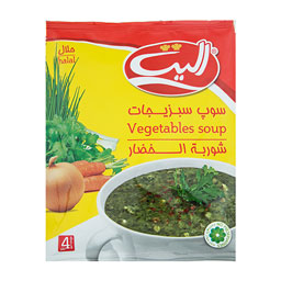الیت سوپ مرغ وسبزیجات