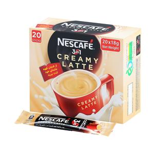 نستله پودر مخلوط قهوه فوری 3*1 کرمی 20عددی