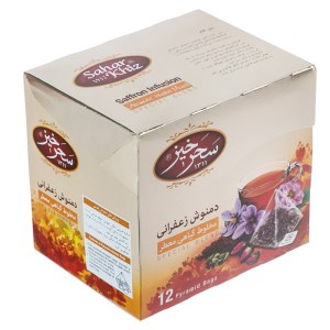 سحرخیز دمنوش سلامتی زعفران و مریم گلی