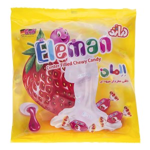 دراژه تافی مغزدار خامه توت فرنگی 300گرمی المان