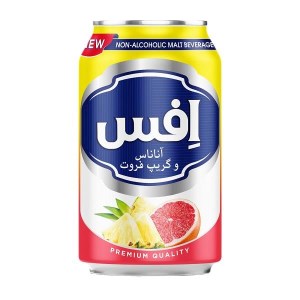 افس نوشیدنی مالت آناناس گریپ فروت قوطی 330 میل