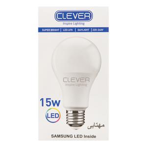 کلور لامپ ال ای دی حبابی 15وات مهتابی