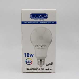 کلور لامپ ال ای دی حبابی 18وات مهتابی