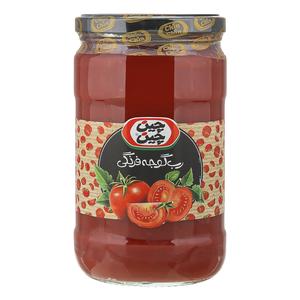 چین چین رب گوجه شیشه ویژه طعم خانگی