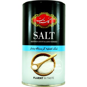 گلستان نمک تصفیه کریستاله یددار پت 500گرم