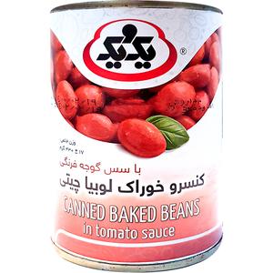 یک و یک کنسرو لوبیا چیتی با سس 430گرم