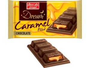 شیرین عسل شکلات شیری با مغزی کارامل دریم