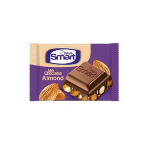 شیرین عسل شکلات مغزدار بادام درختی دریم اسمارت 50گرم