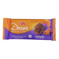 شیرین عسل شکلات شیری با مغزی کارامل دریم 100گرم
