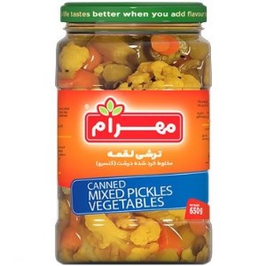 مهرام ترشی لقمه 650گرم