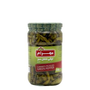 مهرام ترشی فلفل سبز درسته 650 گرم