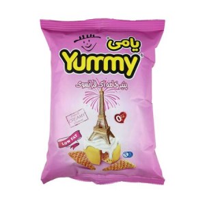 یامی اسنک پنیر خامه ای فرانسوی 80 گرم